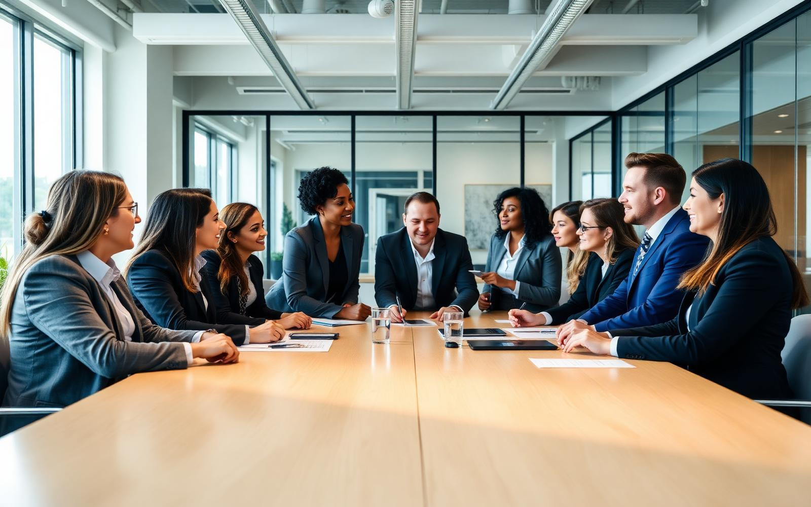 Equipo de Consultoría MF en una reunión de trabajo